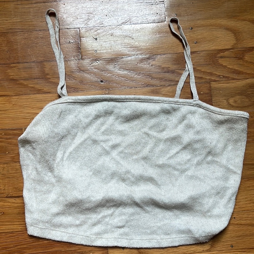 Zara cropped sweater camisole